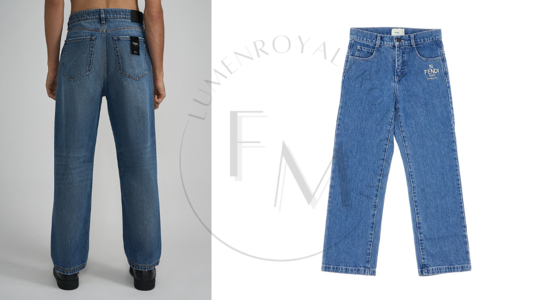 Fendi Blue Jeans Clothing